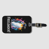 Pinguïn Freeloader Verzet Politiek Bagagelabel (Voorkant (horizontaal))