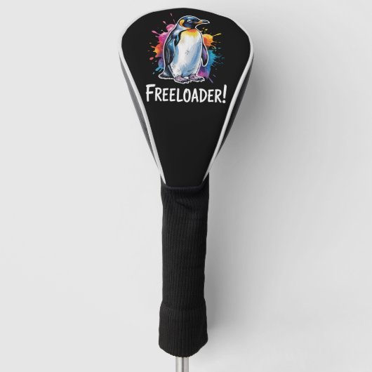 Pinguïn Freeloader Verzet Politiek Golfheadcover (Voorkant)