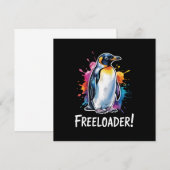 Pinguïn Freeloader Verzet Politiek Kaart (Voorkant / Achterkant)