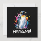 Pinguïn Freeloader Verzet Politiek Kaart (Voorkant)