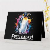 Pinguïn Freeloader Verzet Politiek Kaart (Gele Bloem)