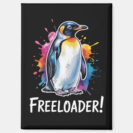 Pinguïn Freeloader Verzet Politiek Magneet (Voorkant)