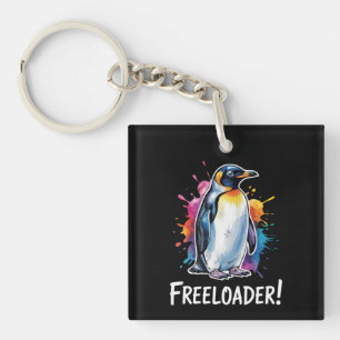 Pinguïn Freeloader Verzet Politiek Sleutelhanger
