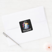Pinguïn Freeloader Verzet Politiek Vierkante Sticker (Envelop)