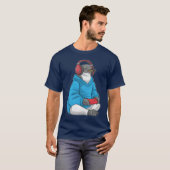Pinguïn Gamer Controller T-shirt (Voorkant volledig)