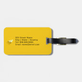 Pinguïn-geïnspireerd Hoesje van het Boek Bagagelabel (Achterkant horizontaal)