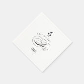 Pinguïn Gemakkelijk op de Ice Bar Restaurant Cockt Servet (Hoek)