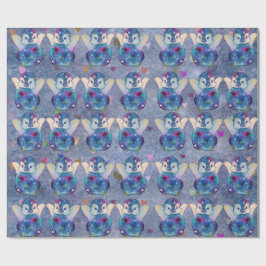 Pinguïn genaamd Button Cadeaupapier