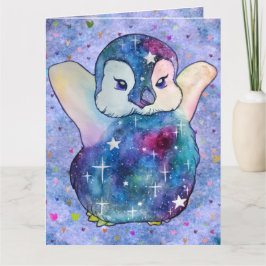 Pinguïn genaamd Button Kaart