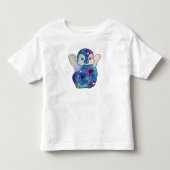Pinguïn genaamd Button Kinder Shirts (Voorkant)