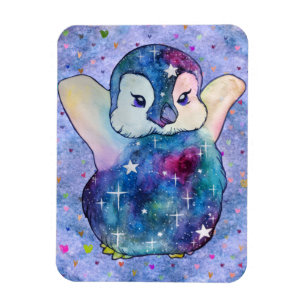 Pinguïn genaamd Button Magneet