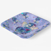 Pinguïn genaamd Button Papieren Bordje (Gebogen)