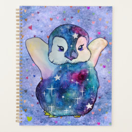 Pinguïn genaamd Button Planner