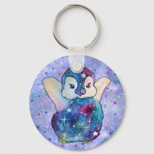 Pinguïn genaamd Button Sleutelhanger