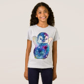 Pinguïn genaamd Button T-shirt (Voorkant volledig)