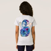Pinguïn genaamd Button T-shirt (Achterkant volledig)