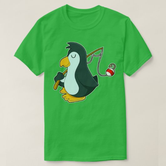 Pinguïn Gevist met Geviste dd T-shirt (Design voorkant)