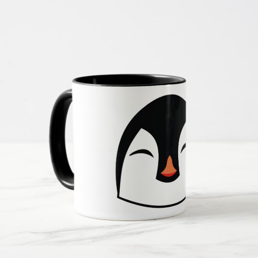Pinguïn Gezicht Mok (Voorkant links)