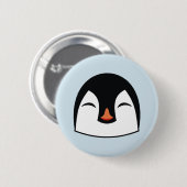 Pinguïn Gezicht Ronde Button 5,7 Cm (Voorkant /achterkant)