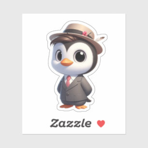 Pinguïn, grote Bos Pinguïn Sticker