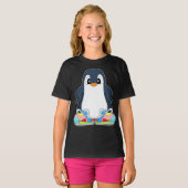 Pinguïn grote Schoenen T-shirt (Voorkant volledig)