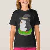 Pinguïn Halloween Witch T-shirt (Voorkant)