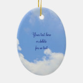 Pinguïn Happiness Inspirerend Citaat Ornament (Achterkant)