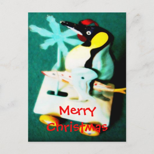 Pinguïn • Het Briefkaart van Kerstmis (Voorkant)