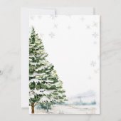 Pinguïn Hij of Zij Evergreen Winter Geslacht Onthu Kaart (Achterkant)