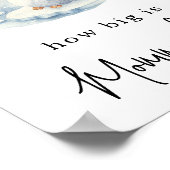 Pinguïn - Hoe groot is mama's buik Poster (Hoek)