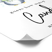 Pinguïn - Hoeveel snoepjes Poster (Hoek)