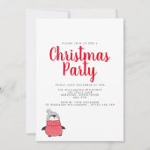 Pinguïn Holiday Kaart (Voorkant)