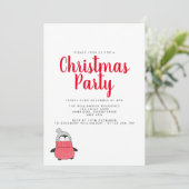 Pinguïn Holiday Kaart (Staand voorkant)