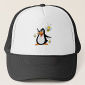 Pinguïn Hommeltje Trucker Hoed Pet (Voorkant)