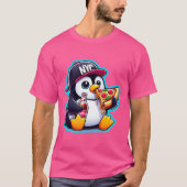 PINGUÏN HOUDT VAN PIZZA T-SHIRT (Voorkant)