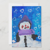 Pinguïn houdt van winterse Kaart (Voorkant)