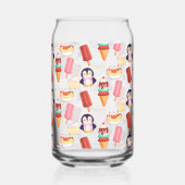 Pinguïn Ice Cream Sweets Blikvorm Glas (Voorkant)