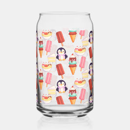 Pinguïn Ice Cream Sweets Blikvorm Glas