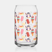 Pinguïn Ice Cream Sweets Blikvorm Glas (Rechts)