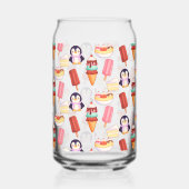 Pinguïn Ice Cream Sweets Blikvorm Glas (Links)