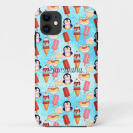 Pinguïn Ice Cream Sweets Case-Mate iPhone Case