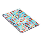 Pinguïn Ice Cream Sweets Notitieboek (Rechterzijde)