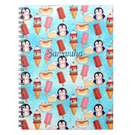 Pinguïn Ice Cream Sweets Notitieboek