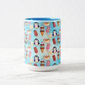 Pinguïn Ice Cream Sweets Tweekleurige Koffiemok (Center)