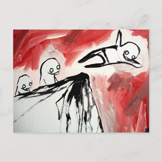 pinguïn icy cliff-duif briefkaart (Voorkant)