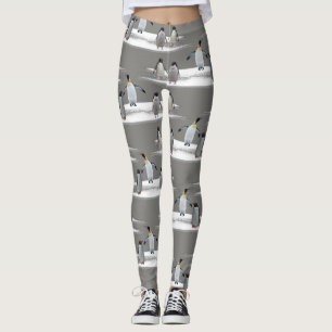 Pinguïn Ijsberg Party Leggings (Grijs)
