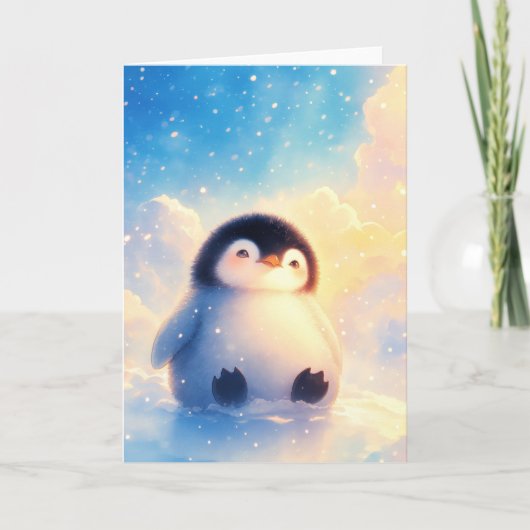 Pinguïn Ijselijke Beginnen Kaart (Voorkant)
