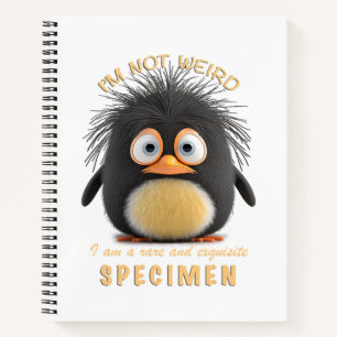 Pinguïn Ik ben niet raar Ik ben Zeldzaam Exquisite Notitieboek