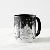 Pinguin im Eis unter nächtlichem Sternenhimmel Mok (Voorkant rechts)