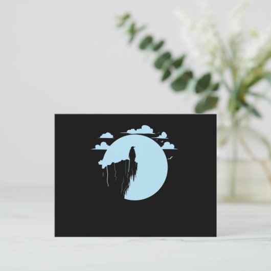 Pinguin im Mondschein Briefkaart (Staand voorkant)